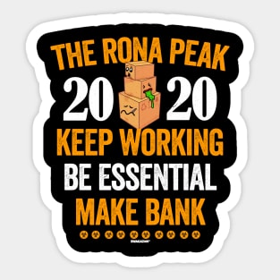 The Rona Peak 2020 Swagazon Sticker